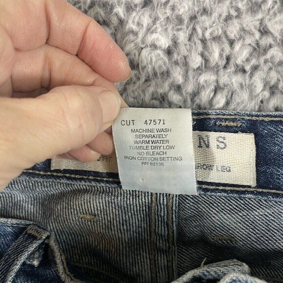 VINTAGE Guess Jeans Original Fit Cropped Ankle 90's Y2K Distressed Women's 31 - Picture 7 of 11